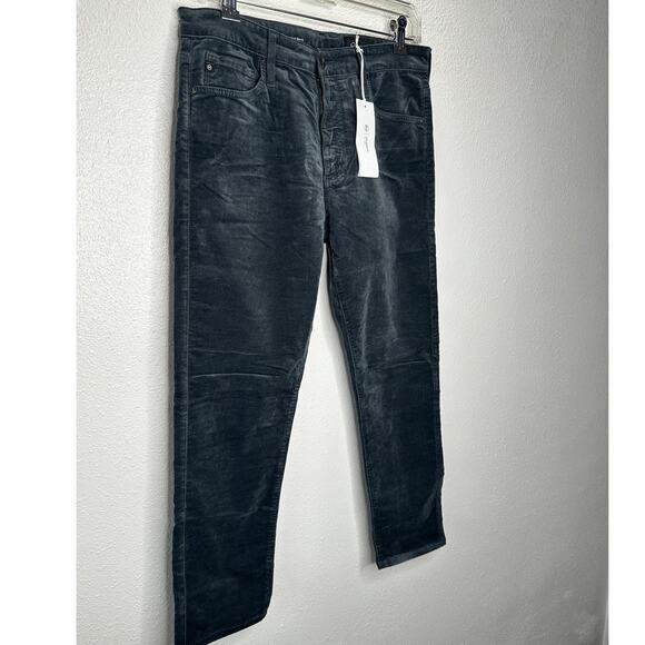 NWT AG Adriano The Farrah Steel Gray High Waist Skinny Velvet Jeans - Picture 5 of 16